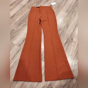 A New Day High-Rise Pull-On Flare Pants size XS- Brown/Burnt Orange - NEW $32.00